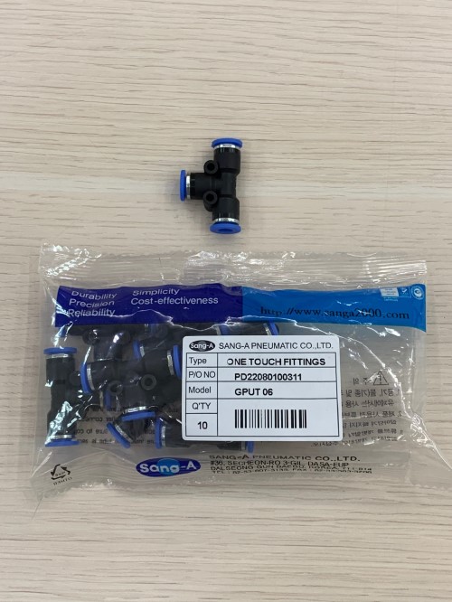 Nối ống T phi 6  GPUT0600